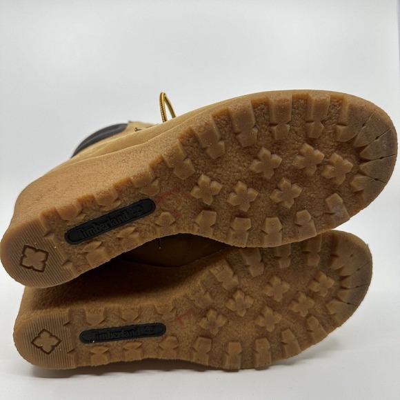 TIMBERLAND EARTHKEEPERS Womens 9.5 AMSTON WEDGE BOOTIE Lace Up Tan - Picture 10 of 10